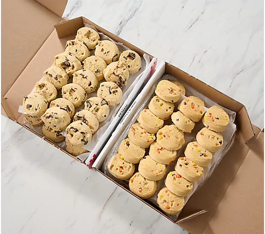 Make Your Selection: David's Cookies 72 Piece Preformed Large Ready to Bake Cookie Dough | QVC