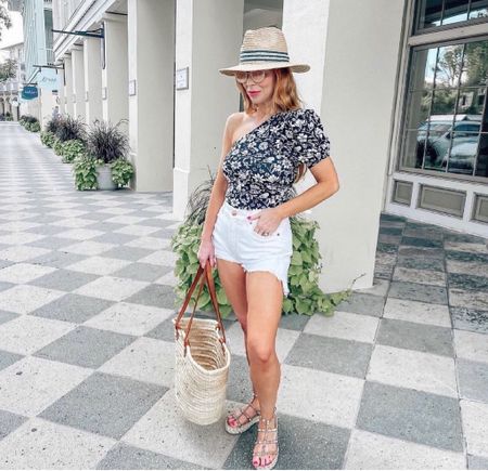 Memorial Day outfit, bodysuit, white shorts, free people, hat attack, summer outfit, Agolde, denim shorts, style over 40

#LTKstyletip #LTKSeasonal #LTKFind