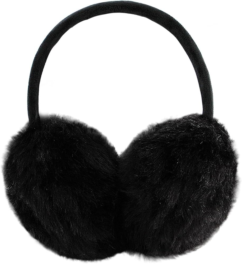 Women Winter Earmuffs Girl Ski Adjustable Ear Covers for Cute Bow Ear Warmer Outdoor Earmuff Flee... | Amazon (US)