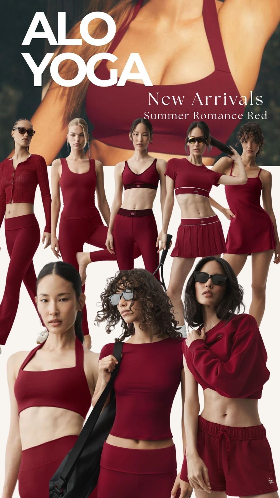 ✨❤️ The new Alo Yoga Summer Romance Red collection is everything. 

Bold, flattering, and the perfect shade of red for summer workouts, coffee runs, and everything in between. 

From matching sets to the cutest tennis dress, these pieces are made to stand out. Linked all my favorites below! ❤️✨ #AloYoga #SummerStyle #ActivewearFinds #LTKFitness #LTKStyle