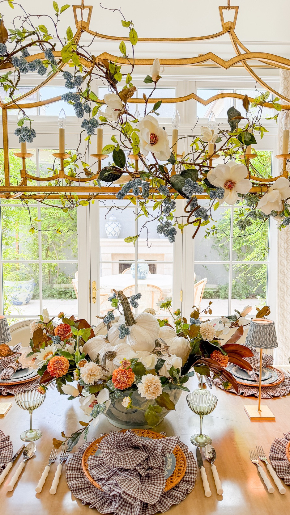 A beautiful fall tablescape you can use for any fall gathering would be also perfect for Thanksgiving!

#LTKHome #LTKSeasonal