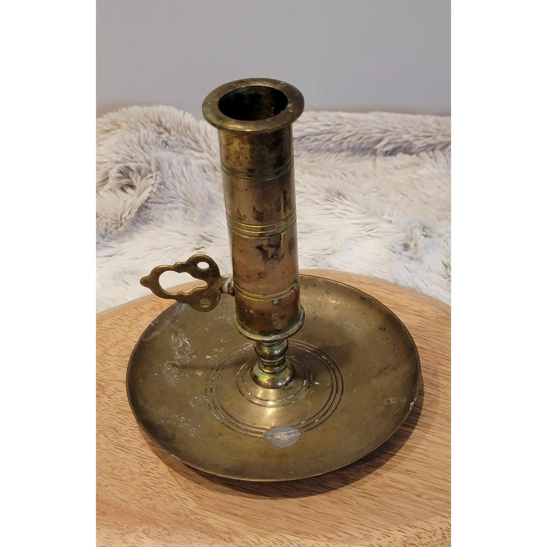 Adjustable Brass Candlestick - Etsy | Etsy (US)