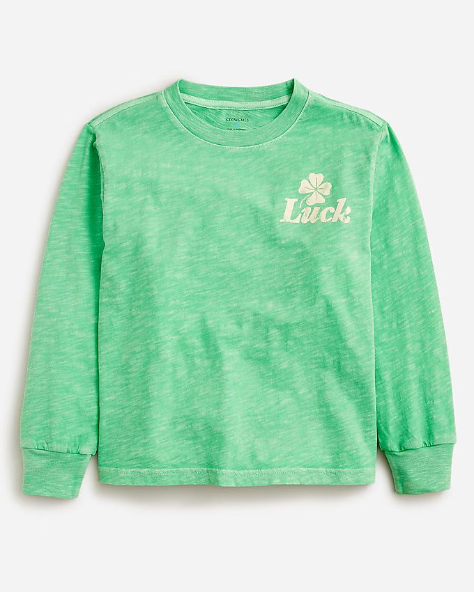 Kids' "lucky" graphic T-shirt | J.Crew US