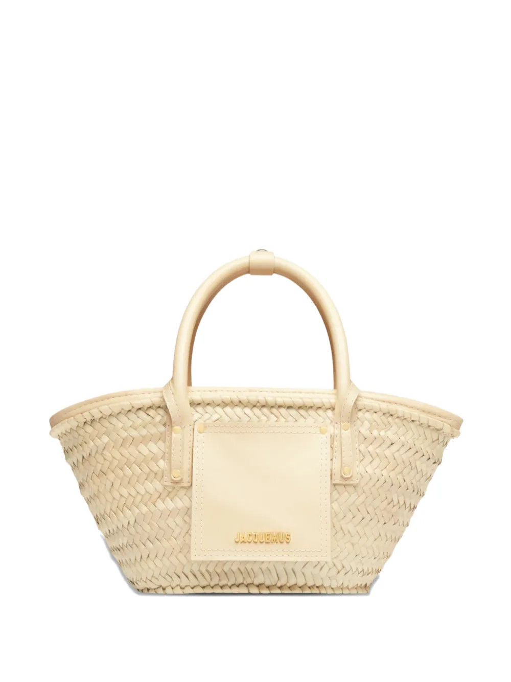 Jacquemus Small Soli Woven Tote Bag | Neutrals | FARFETCH | Farfetch Global