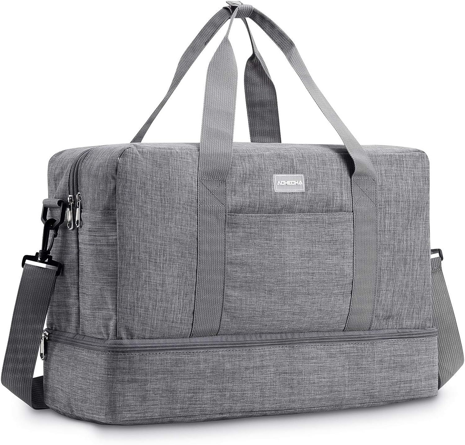 Gym Bag Shoes Compartment Shoulder Bag Travel Duffel Bag Swim Bag for Women and Men | Amazon (US)