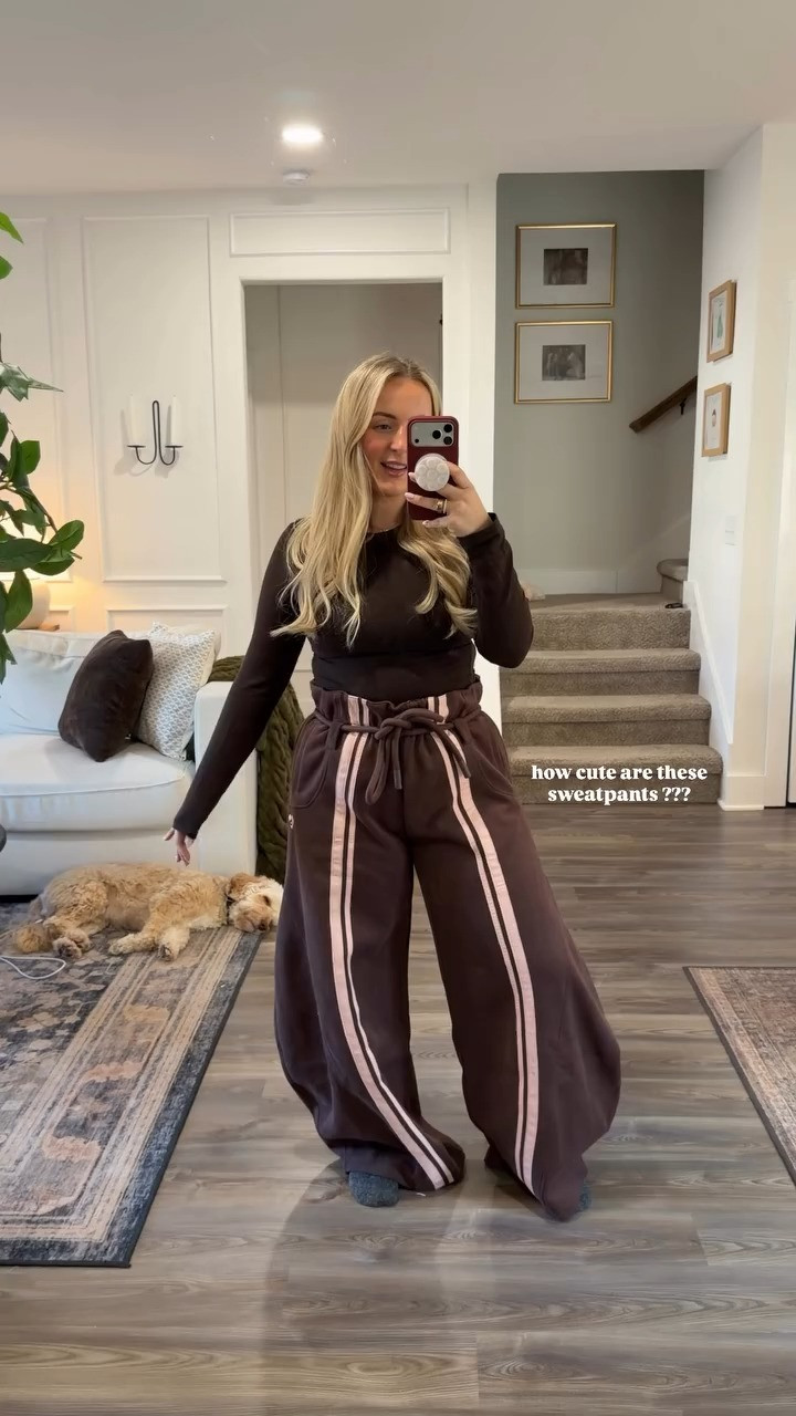 Love these barrel sweatpants! Got a large, but I definitely will be swapping them for a medium!  

 #LTKootd