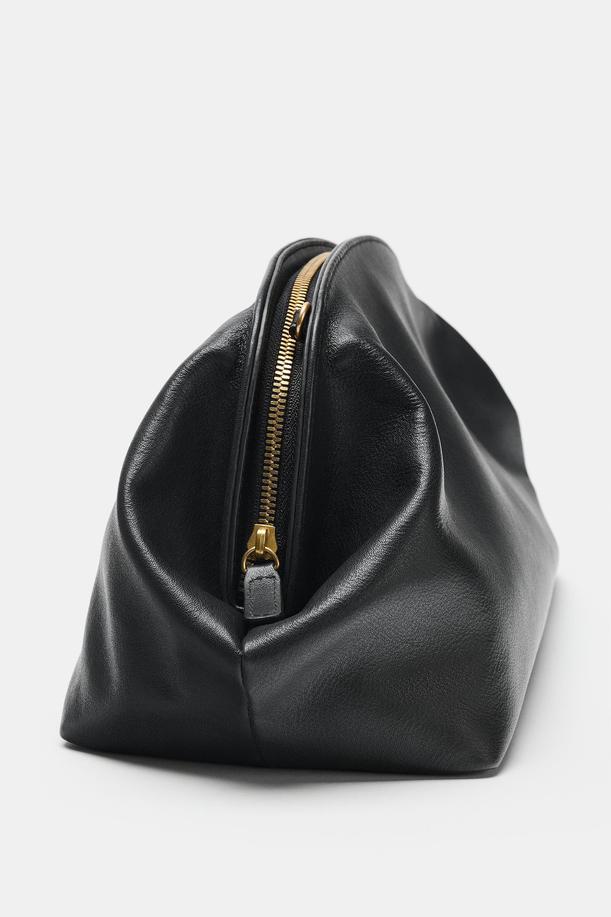LEATHER POUCH BAG | Zara Canada