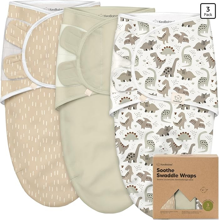 3-Pack Organic Baby Swaddle Sleep Sacks - Swaddles for Newborns, Infant 0-3 Months, Baby Girls, B... | Amazon (US)