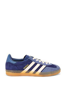 adidas Originals Gazelle Indoor in Dark Blue, Bliss Orange, & Preloved Ink from Revolve.com | Revolve Clothing (Global)