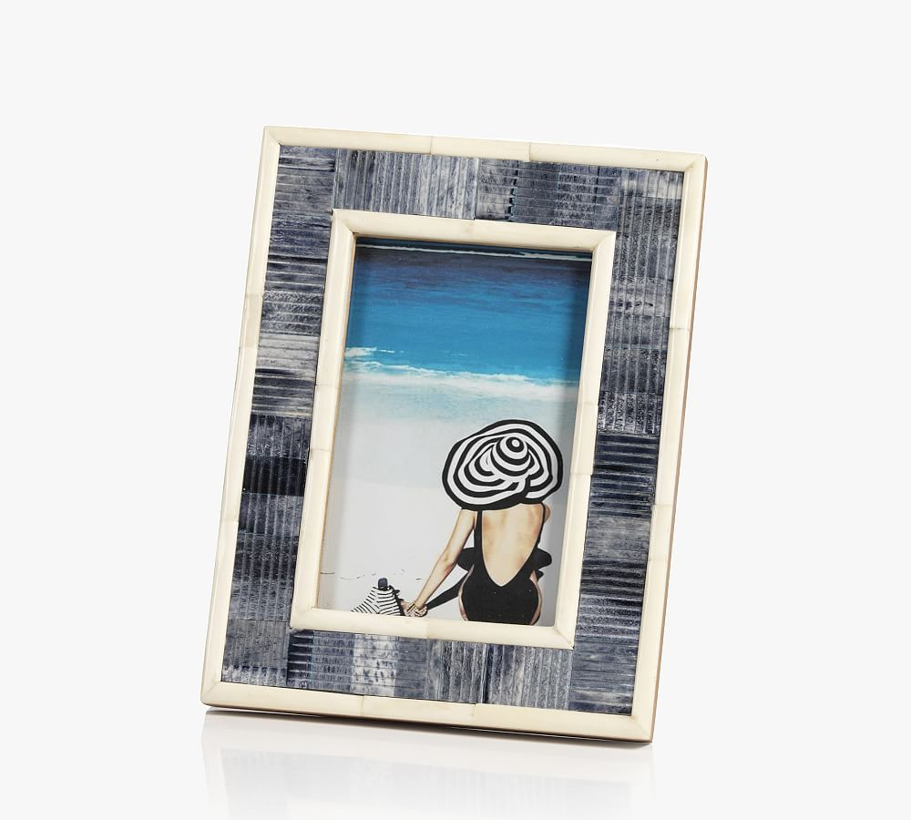 Meredith Blue Carved Frame | Pottery Barn (US)