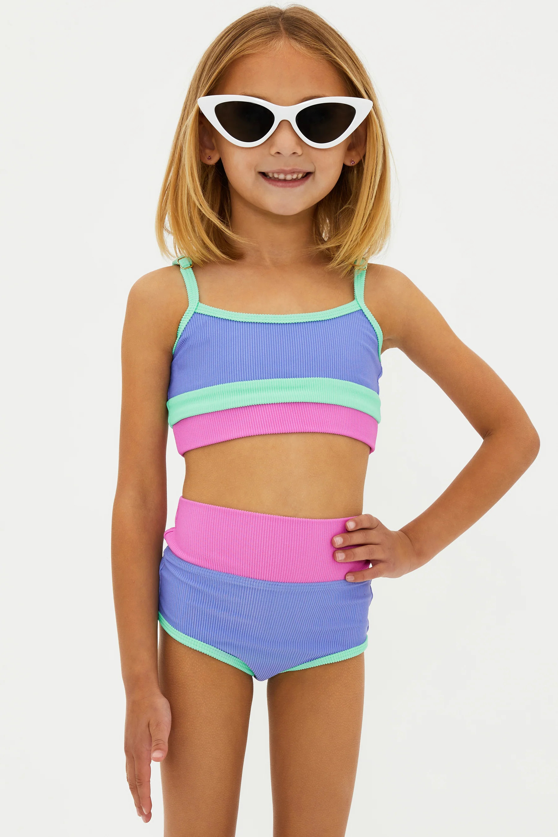 LITTLE EVA & EMMIE HIGH TIDE COLORBLOCK | Beach Riot