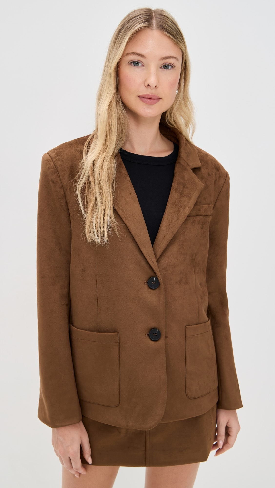 Ember Faux Suede Blazer | Shopbop