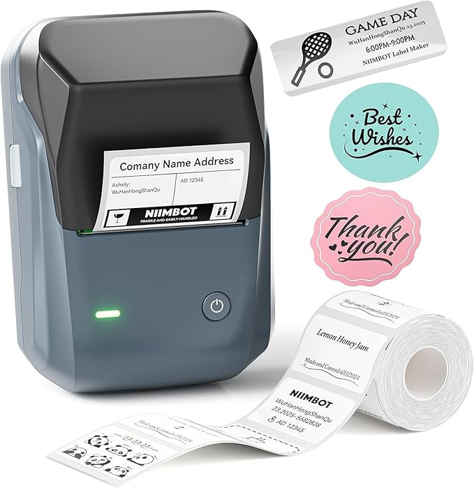 NIIMBOT B1 Label Maker Machine, Thermal Label Printer Easy to Use for Office, Home, Business, Cam... | Amazon (US)
