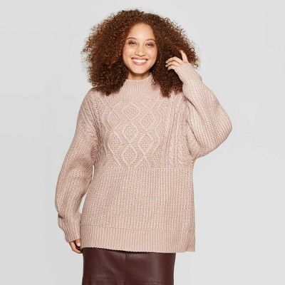 Women's Long Sleeve Mock Turtleneck Pullover Sweater - A New Day™ | Target