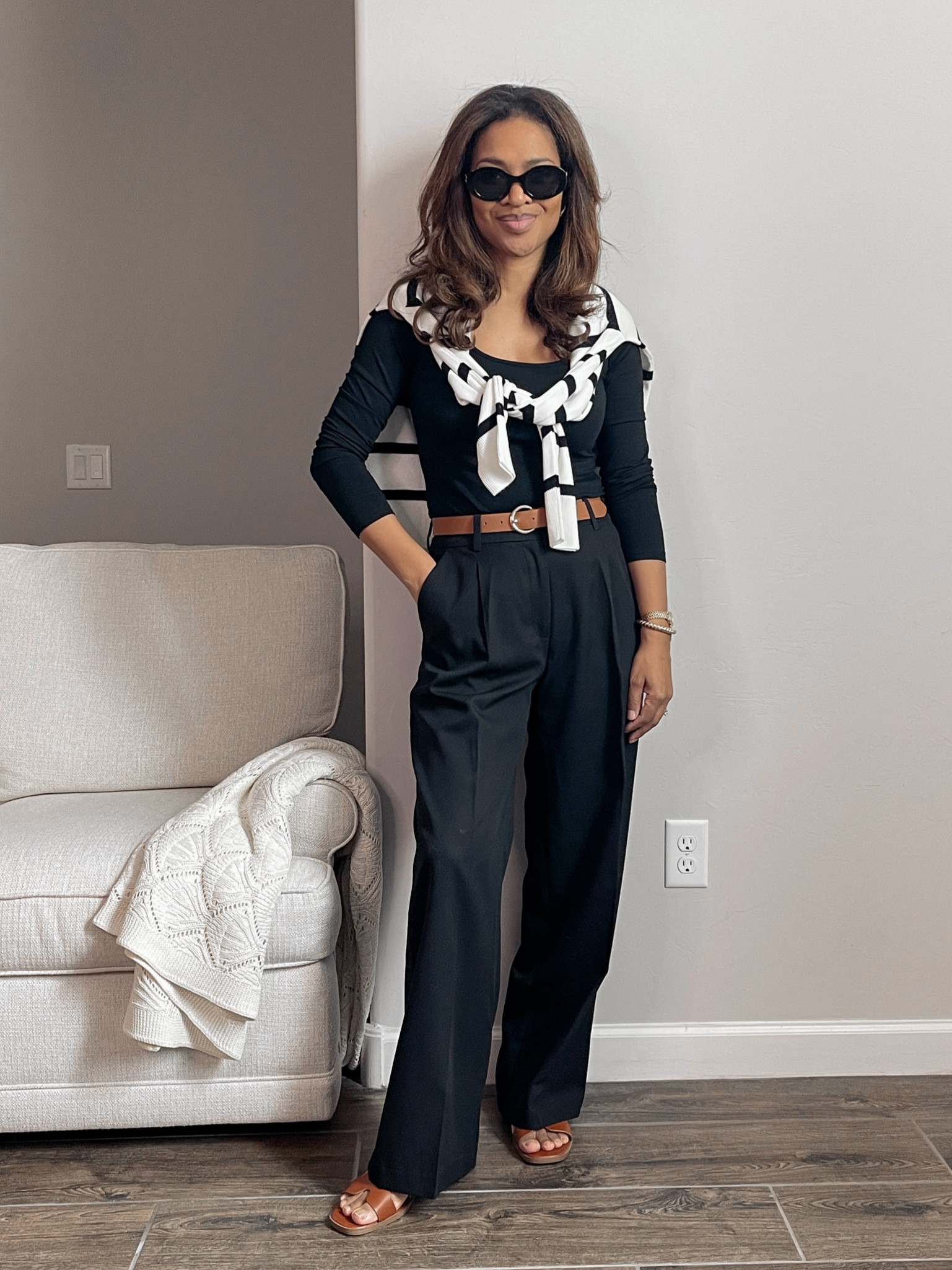 H&M pants. I wear a size small or 4. 15% off sale! 

#LTKSpringSale #LTKfindsunder50 #LTKfindsunder100