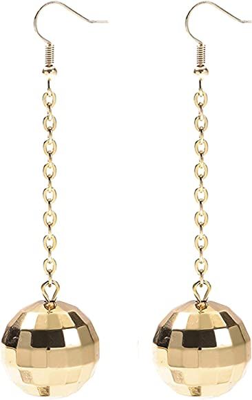 Disco Ball Earrings for Women - 70's Halloween Earrings Women's Costume Accessories - Choice of C... | Amazon (US)