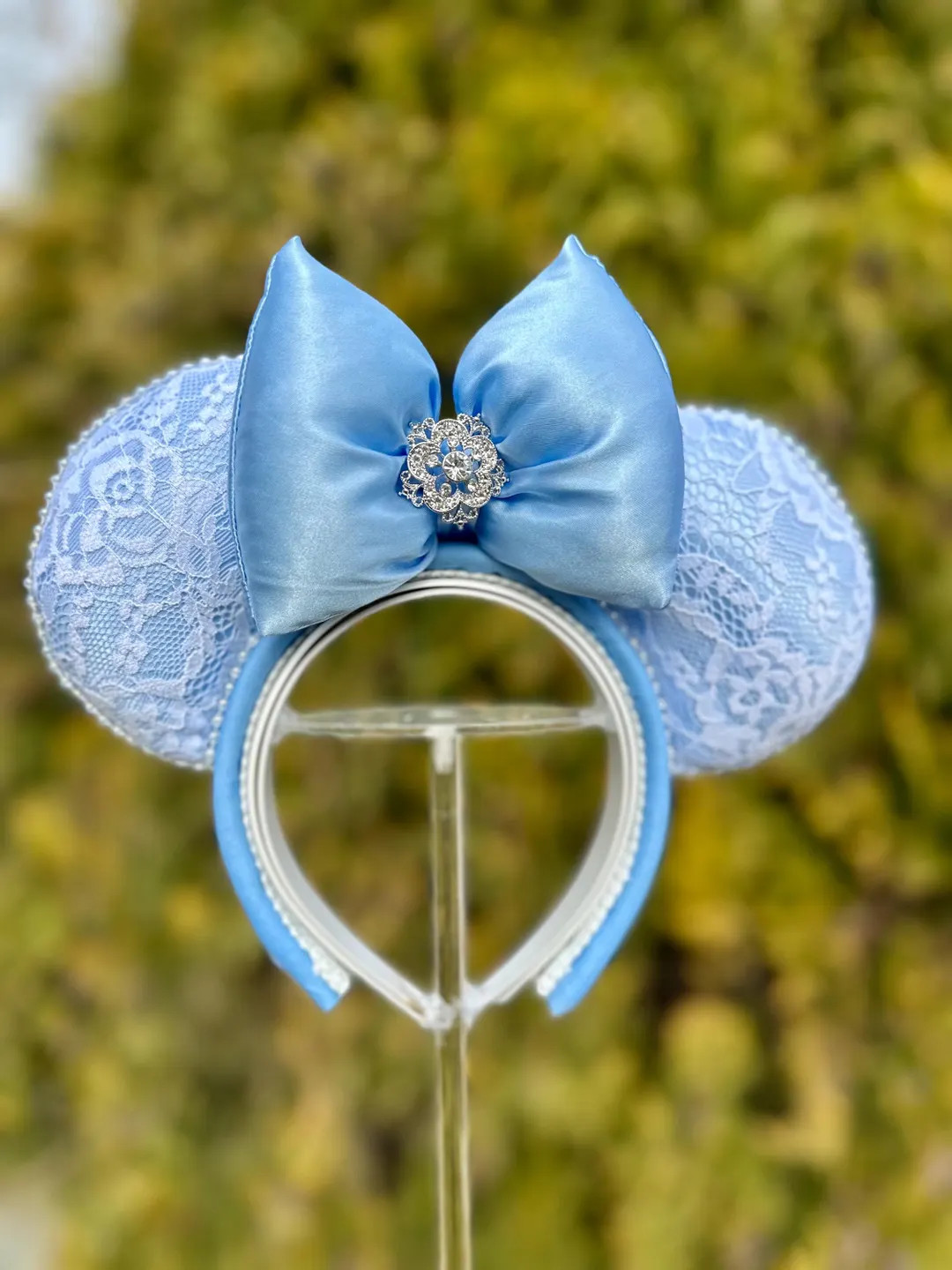 Happily Ever After Ears | Cinderella Themed Disney Ears | Blue Sparkle Headband | Light up Disney... | Etsy (US)