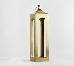 Caleb Handcrafted Metal Outdoor Lantern | Pottery Barn (US)