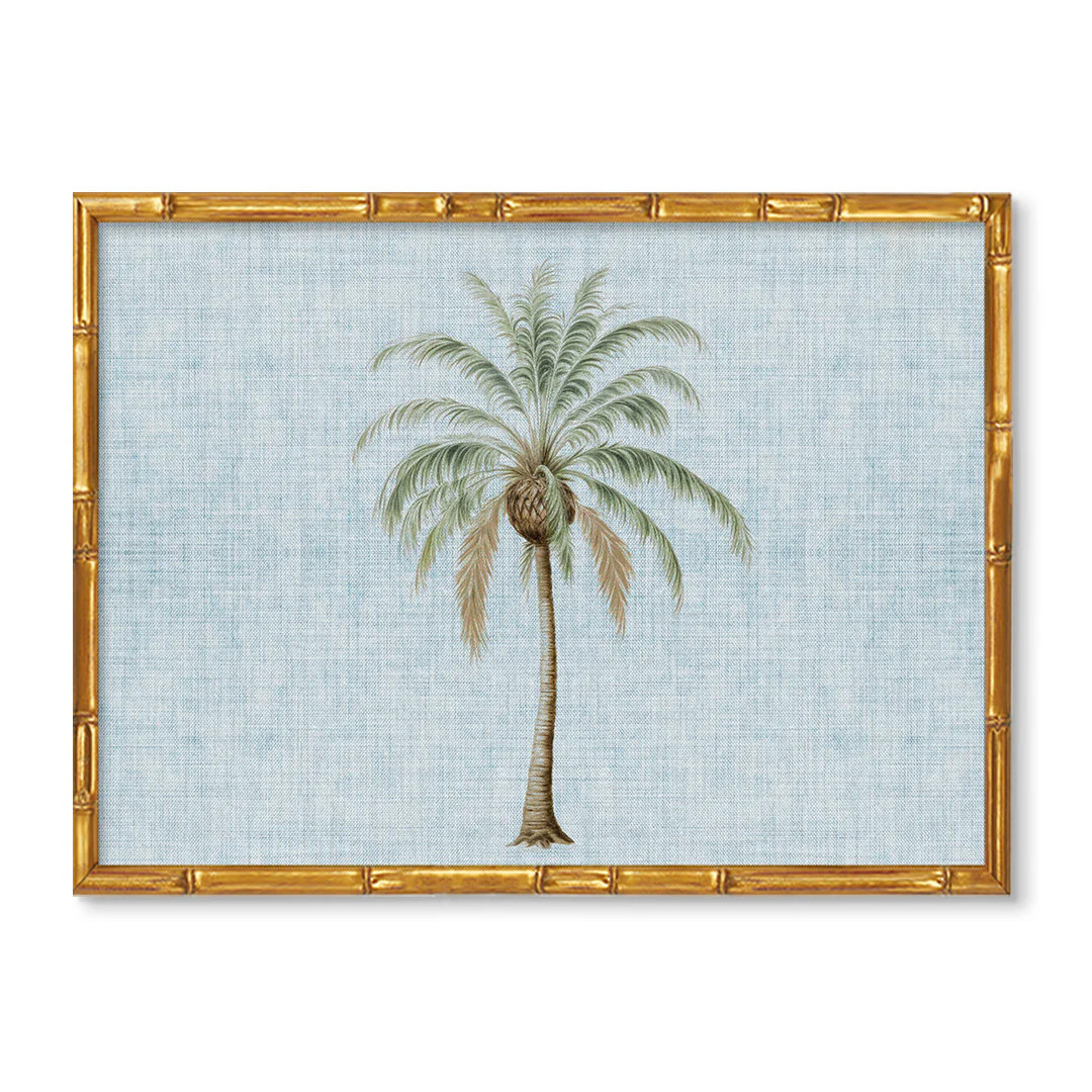 Coastal Palm No. 2 Horizontal | Coastal Luxe Collection Art Print | Urban Garden Prints