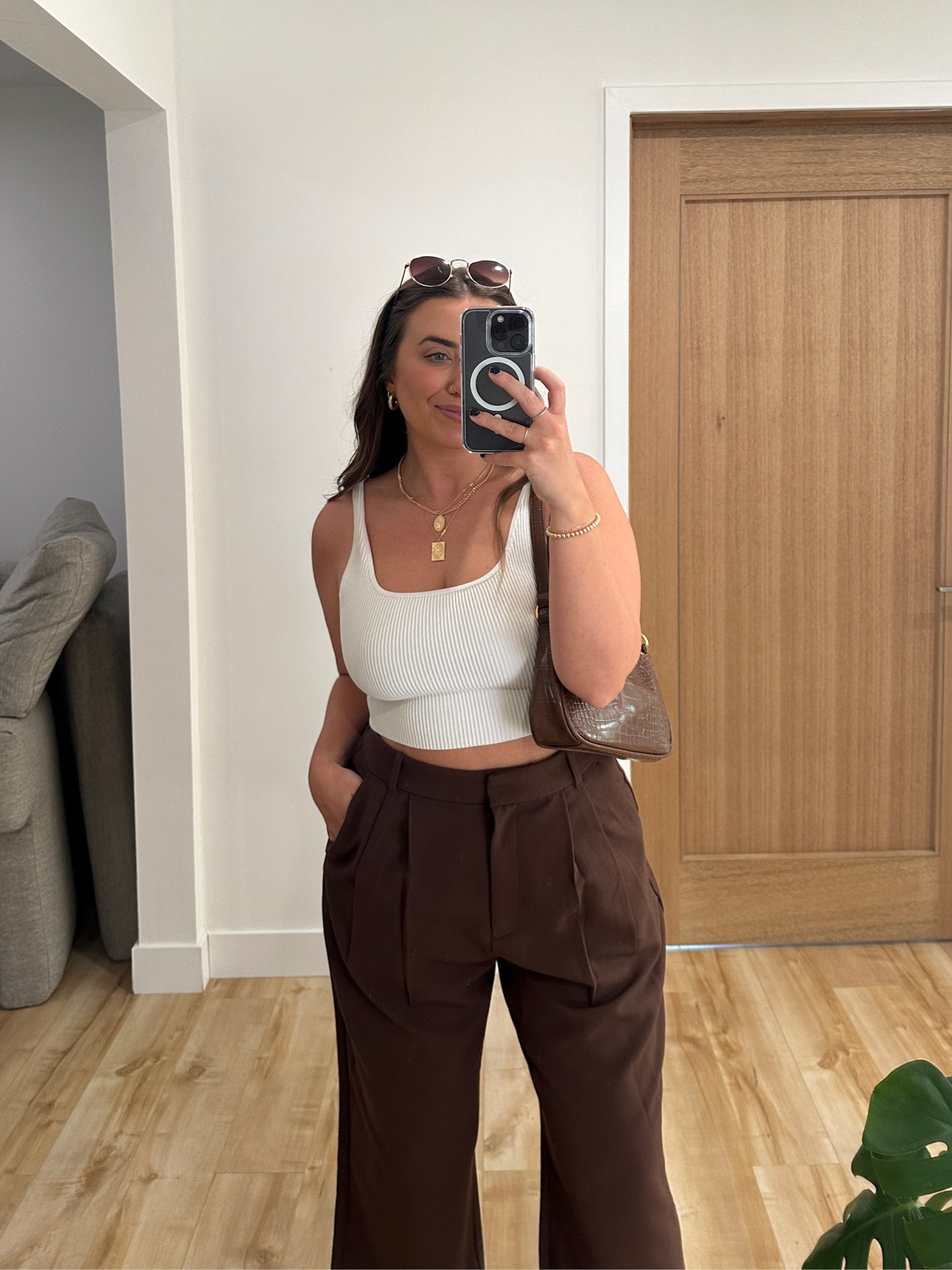 Pants are the A&F Curve Love Sloane Tailored Pants but sold out in brown, so similar are linked!

#LTKsalealert #LTKstyletip #LTKfindsunder100