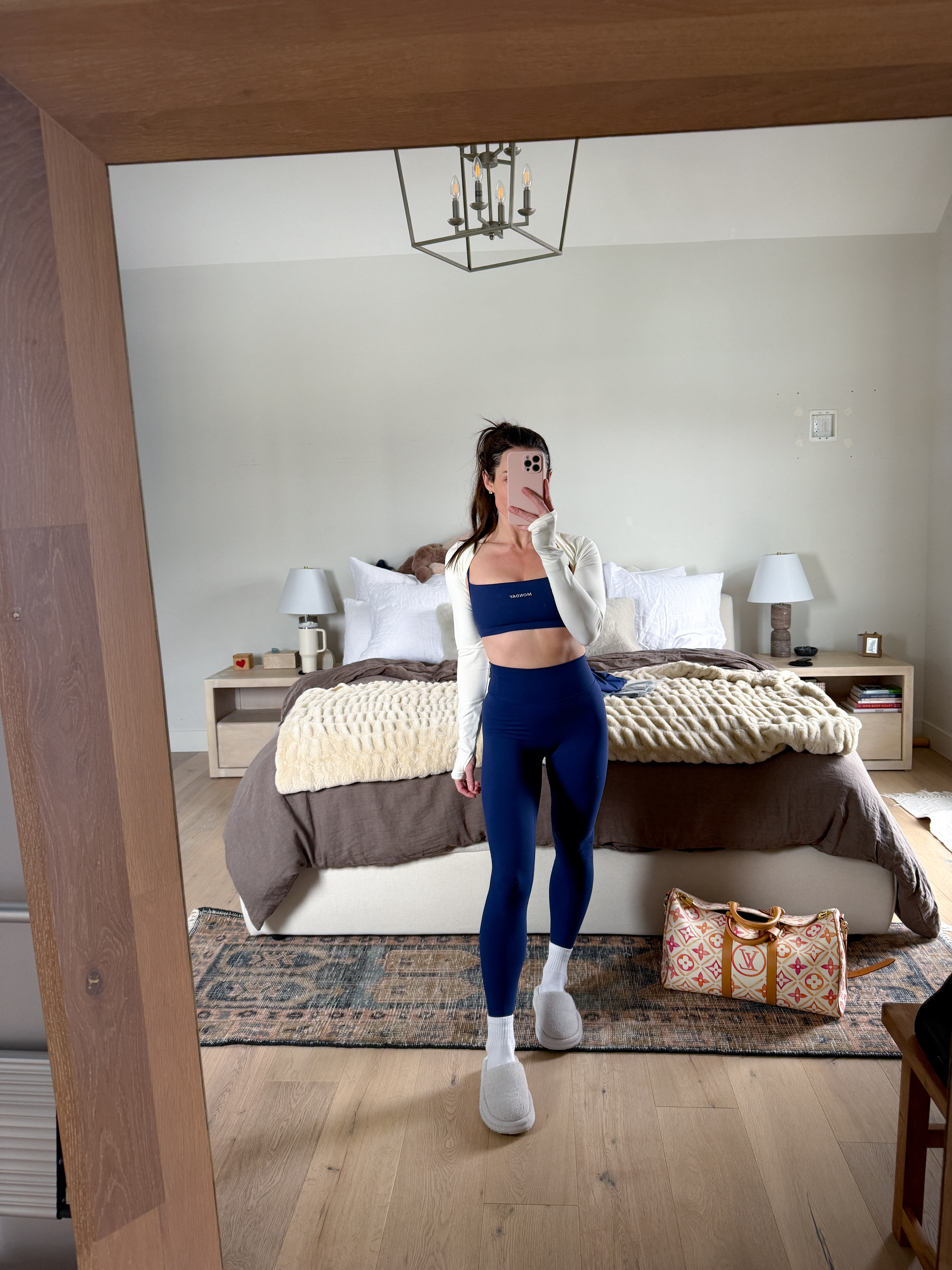 High waist leggings + matching sports bra that doesn't gap or roll down. Monday Body runs true to size. I'm in my usual. 

I have almost every item and colorway from Monday Body, no joke. I'm obsessed. You can mix and match so many pieces for the cutest activewear sets.

Full sets linked. 

 #LTKootd #LTKfitnessgoals #LTKActive