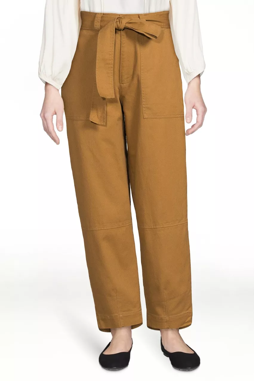 Free Assembly Women's High Rise Belted Barrel Pants, 26” Inseam for  Regular, Sizes 0-18 