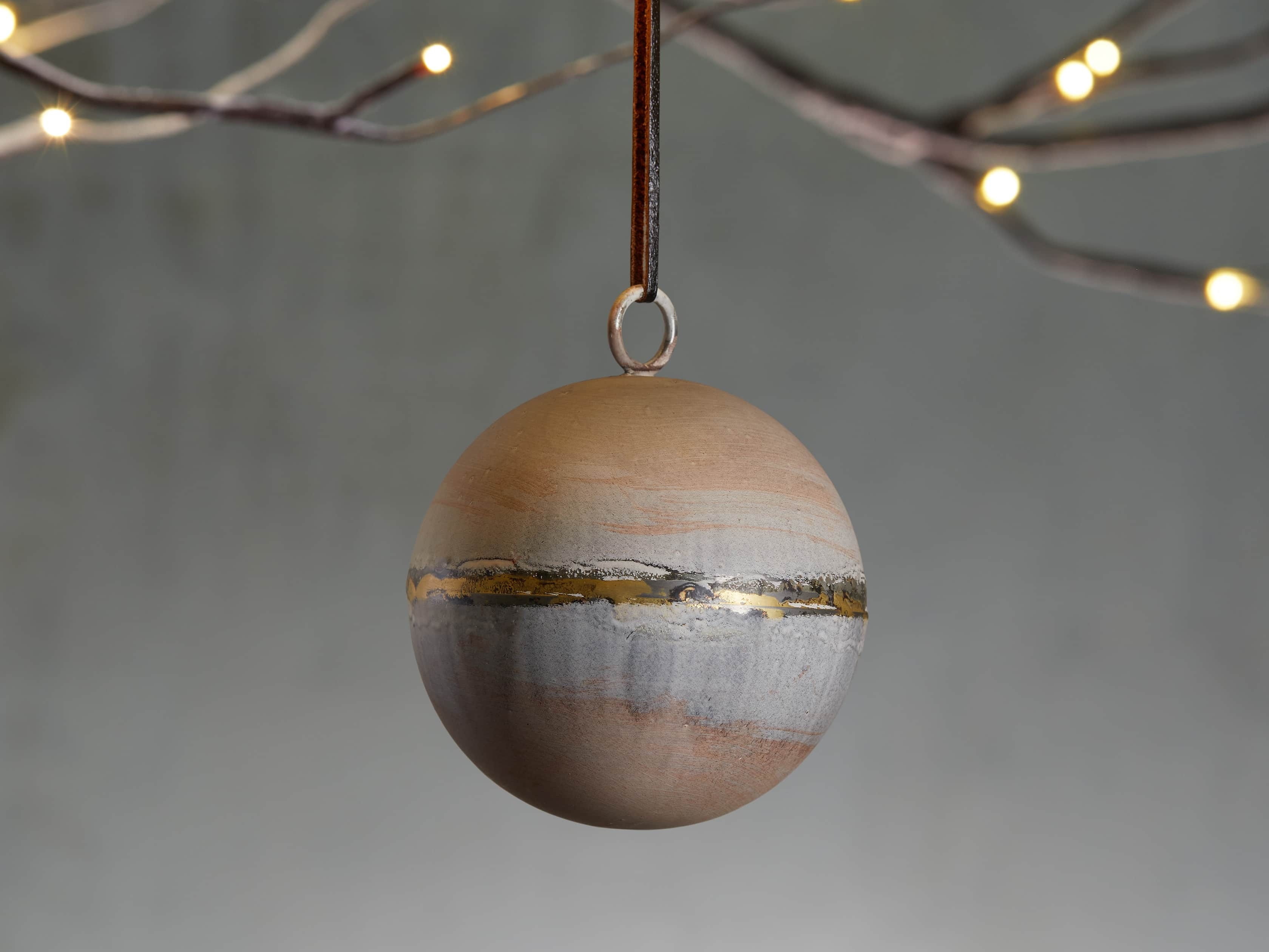 Distressed Metal Ornaments in Rusted Iron (Set of 4) | Arhaus