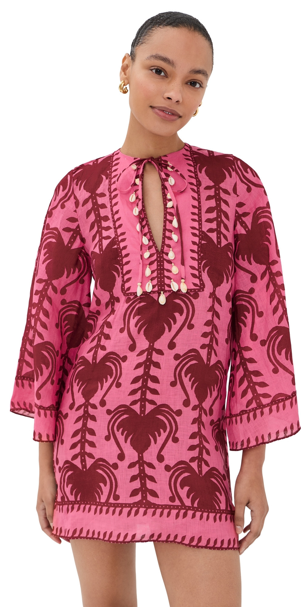 Johanna Ortiz Wild Savannah Tunic Dress Pink/Cheery 4 | Shopbop
