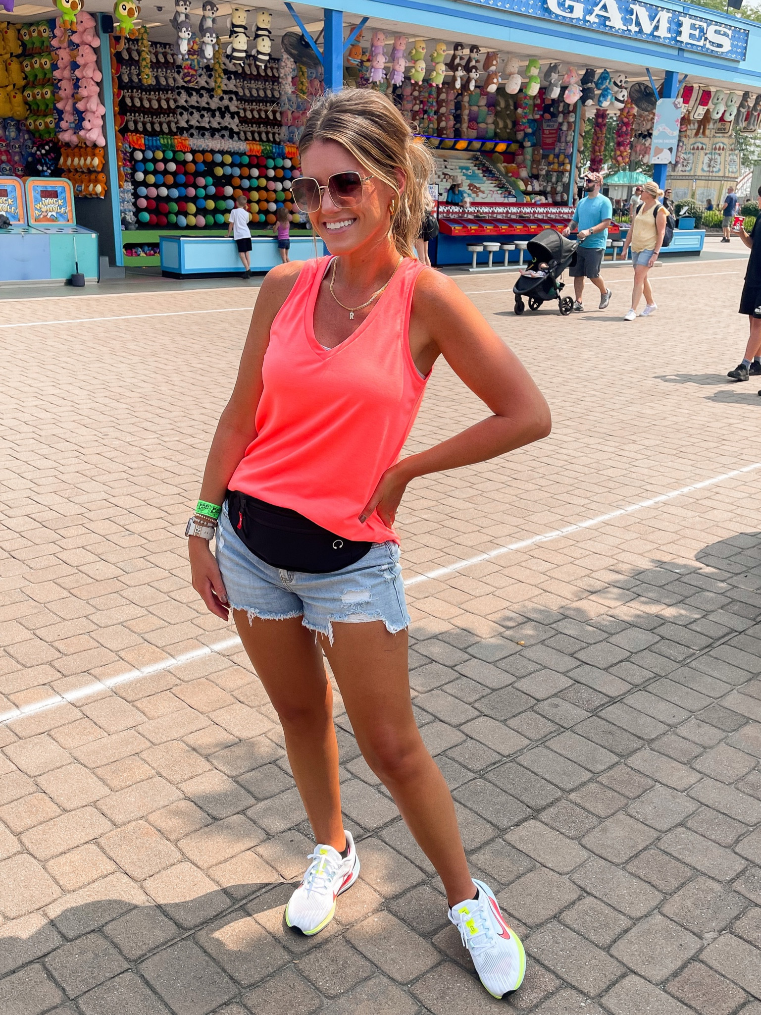 Amusement park ootd
Tank/ small (orange red)
Shorts/ medium
Sneakers/ tts

#LTKSeasonal #LTKstyletip #LTKFind