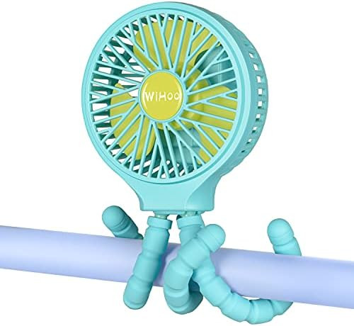 WiHoo Mini Handheld Stroller Fan,Personal Portable Fan Car Seat Baby Fan with Flexible Tripod Fix... | Amazon (US)
