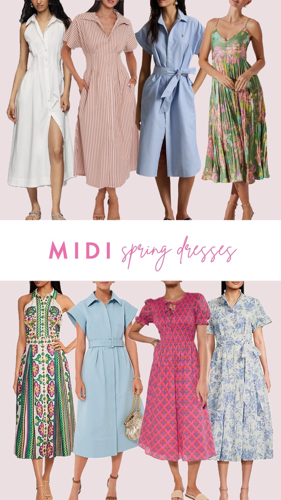 Midi Spring Dresses | Hi Sugarplum!

#LTKSeasonal #LTKOver40 #LTKootd
