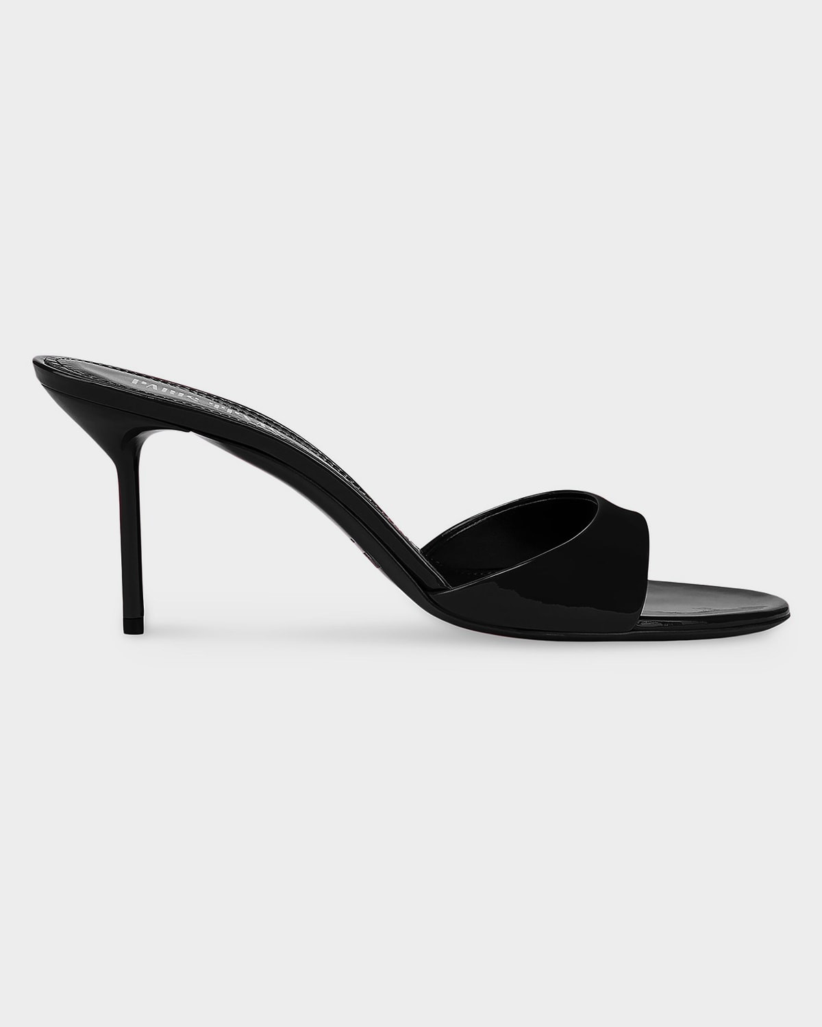 Lidia Patent Stiletto Mule Sandals | Neiman Marcus