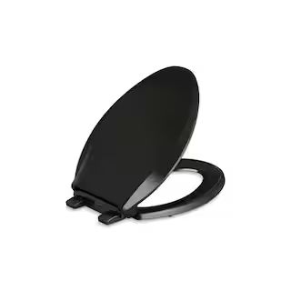 KOHLERCachet Elongated Closed Front Toilet Seat in Black(133)Questions & Answers (25) | The Home Depot