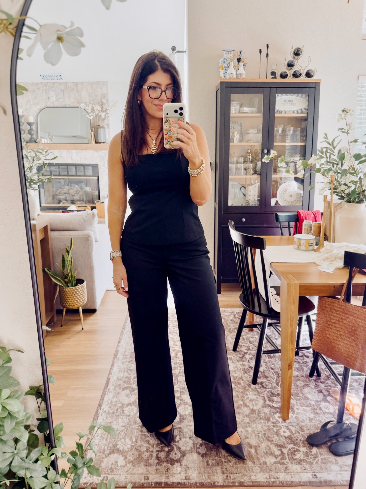 Work outfit if the day
In a medium vest top 
29 curvy long wide leg pants

#LTKSaleAlert #LTKTall #LTKWorkwear