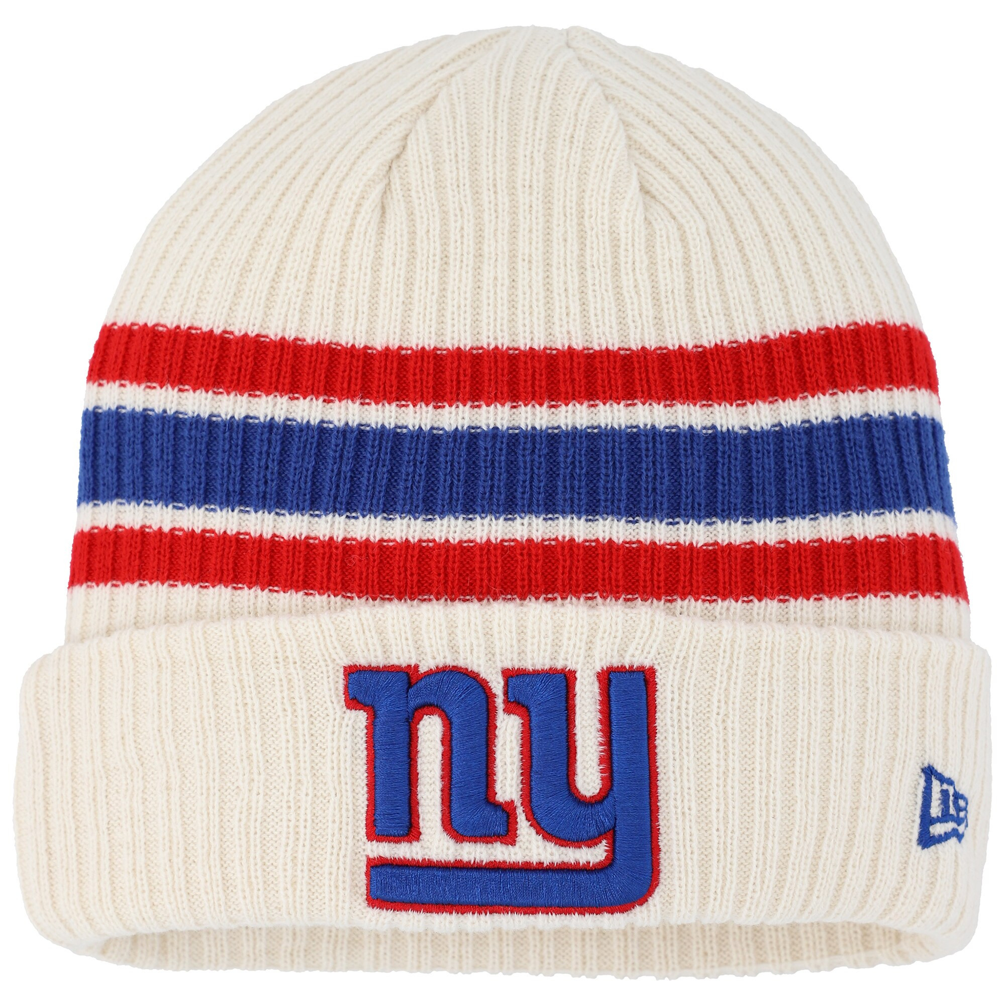Youth New York Giants  New Era Cream Vintage Cuffed Knit Hat | NFL Shop