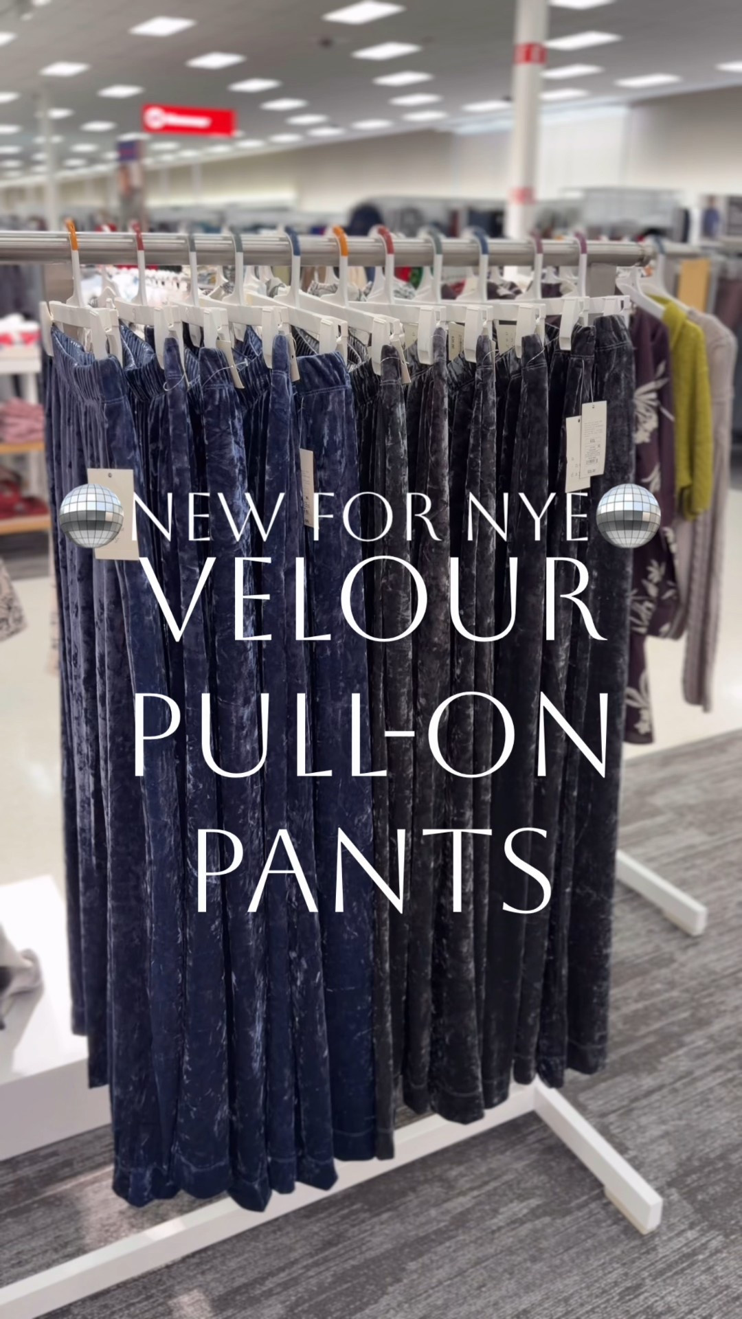 Target must-have velour pull-on pants // the “it” pants for NYE🪩✨Love these wide leg pull on pants new at Target! They have  casual fit, elastic waist band, and are full length with pockets! Now is the time to grab while they are stocked- I can see these selling out as we quickly approach New Year’s Eve! The fit is 🔥 yet comfy enough for all day wear!🙌🏻 Two colors available, sizes XS-4X. I’m 5’7” and grabbed my true size XS! Which color is your fave?👇🏻

#target #targetfinds #targetfashion #targetstyle #newattarget Target does it again, target addict, Target for the win, target run, target shopping, target life, holiday style,  wide leg pants,  velour,  velour pants,  comfy pants, dress pants, holiday outfit,  holiday fashion,  holiday finds, target pants, pants from Target, pants for the holidays,  dress pants, pants for work, christmas, NYE outfit, nye

#LTKFindsUnder100 #LTKHoliday #LTKFindsUnder50