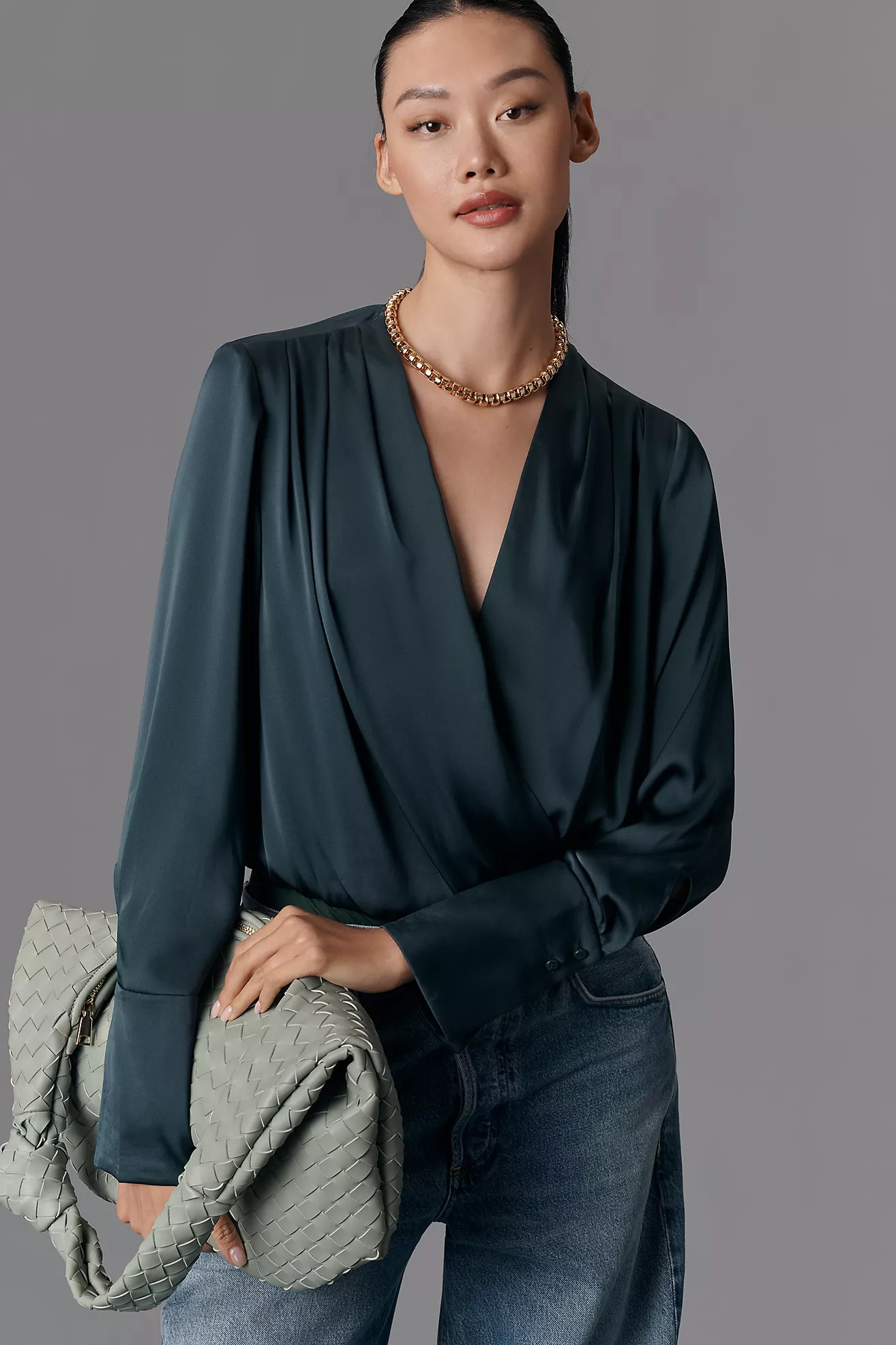 Favorite Daughter The Date Blouse Bodysuit | Anthropologie (US)