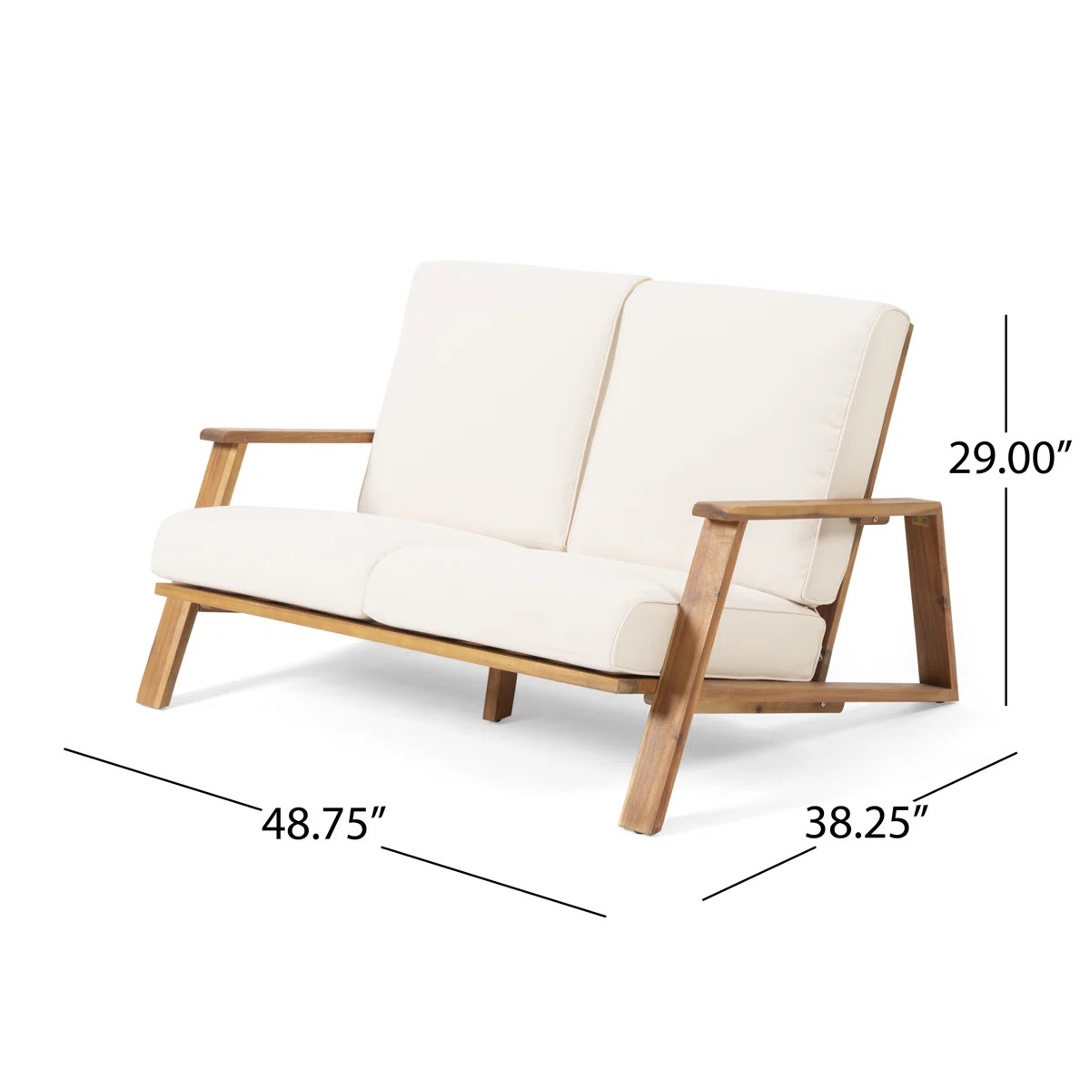 Isham Acacia 2 - Person Patio Conversation Sets with Cushions | Wayfair North America