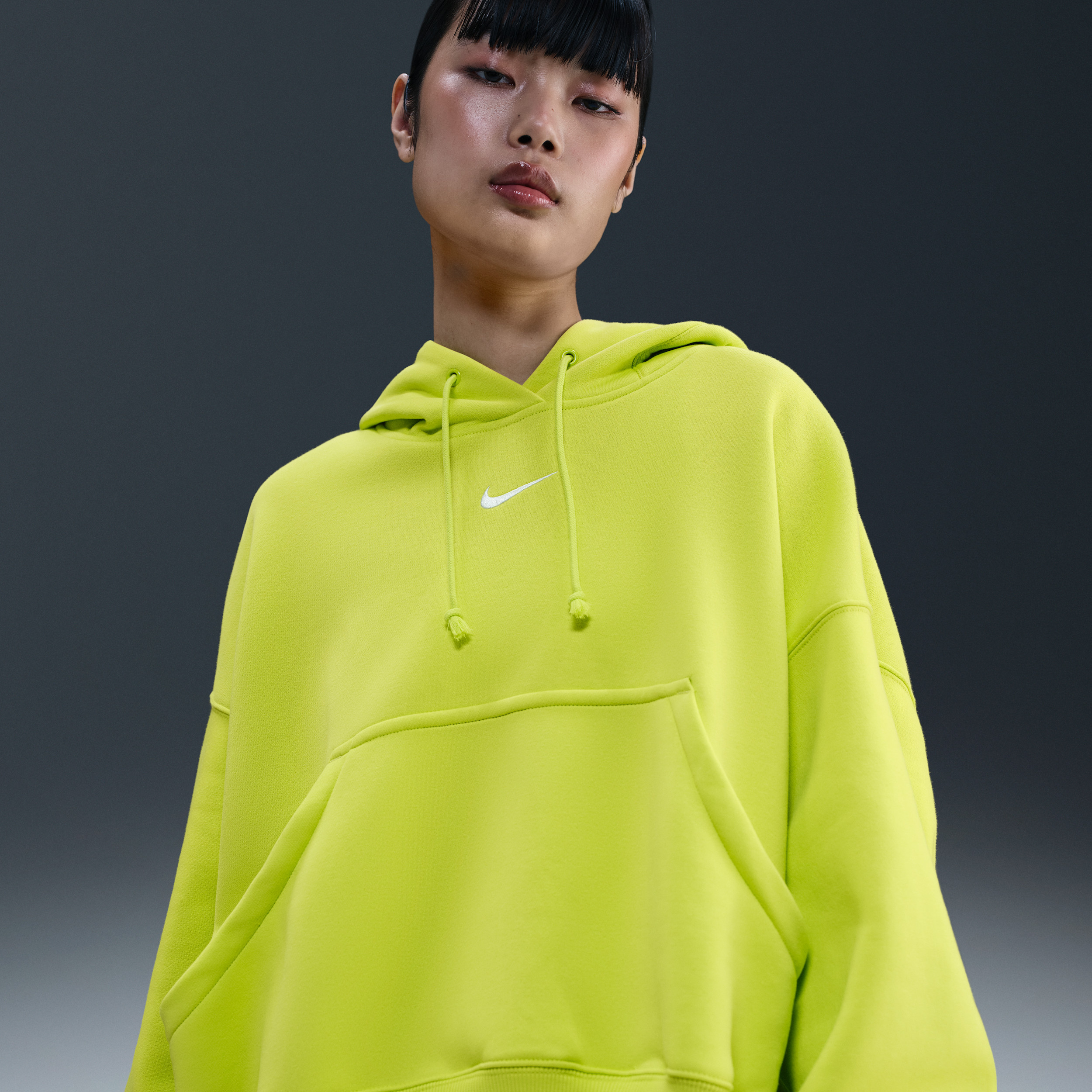 Women's Nike Sportswear Phoenix Fleece Over-Oversized Pullover Hoodie in Green | DQ5858-389 | Nike (US)