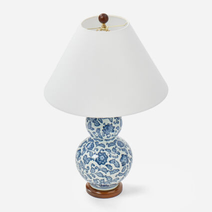 Blue & White Gourd Table Lamp | TK Maxx