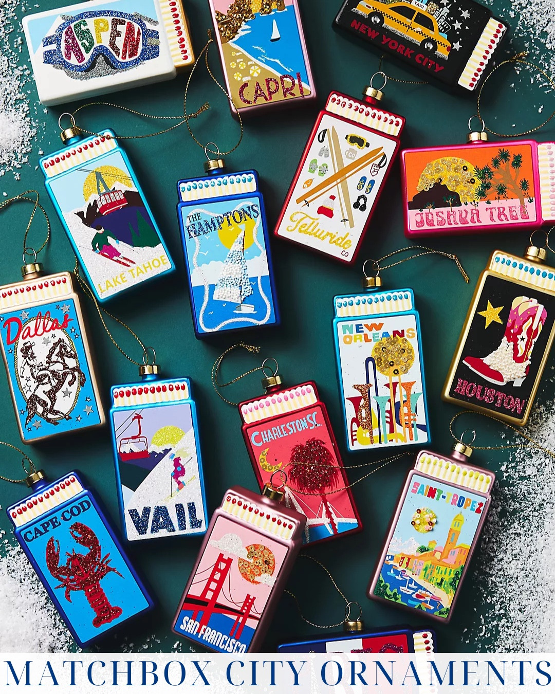 city matchbox ornaments! 

festive finds, seasonal, gift guides, holiday season, refresh, decorating, home decor, coastal, preppy, traditional, grandmillenial, ornaments, bows, needlepoint, monogram, personalized, candles, placemats, napkin rings, games, cards, stationary, initials, custom, kids, girls,  boys, fall, winter, classic style, preppy style, ruffles, scallops, bonnets, holidays, halloween, trick-or-treating, kids, costumes, colder weather, autumn, decor, leaves, pumpkins, jack o lanterns, spiders, black cats, ghosts, hosting, parties,  dinnerware, plates, cups, bowls, linen napkins, chargers, christmas, merry, cheers, pjs, matching sets, wreath, red, green, porch decor

#LTKSeasonal #LTKHome #LTKHoliday