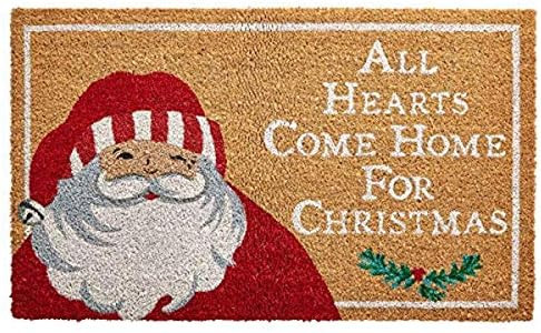 Mud Pie Winking Santa Doormat, Multi Color, 18"" x 30""" | Amazon (US)