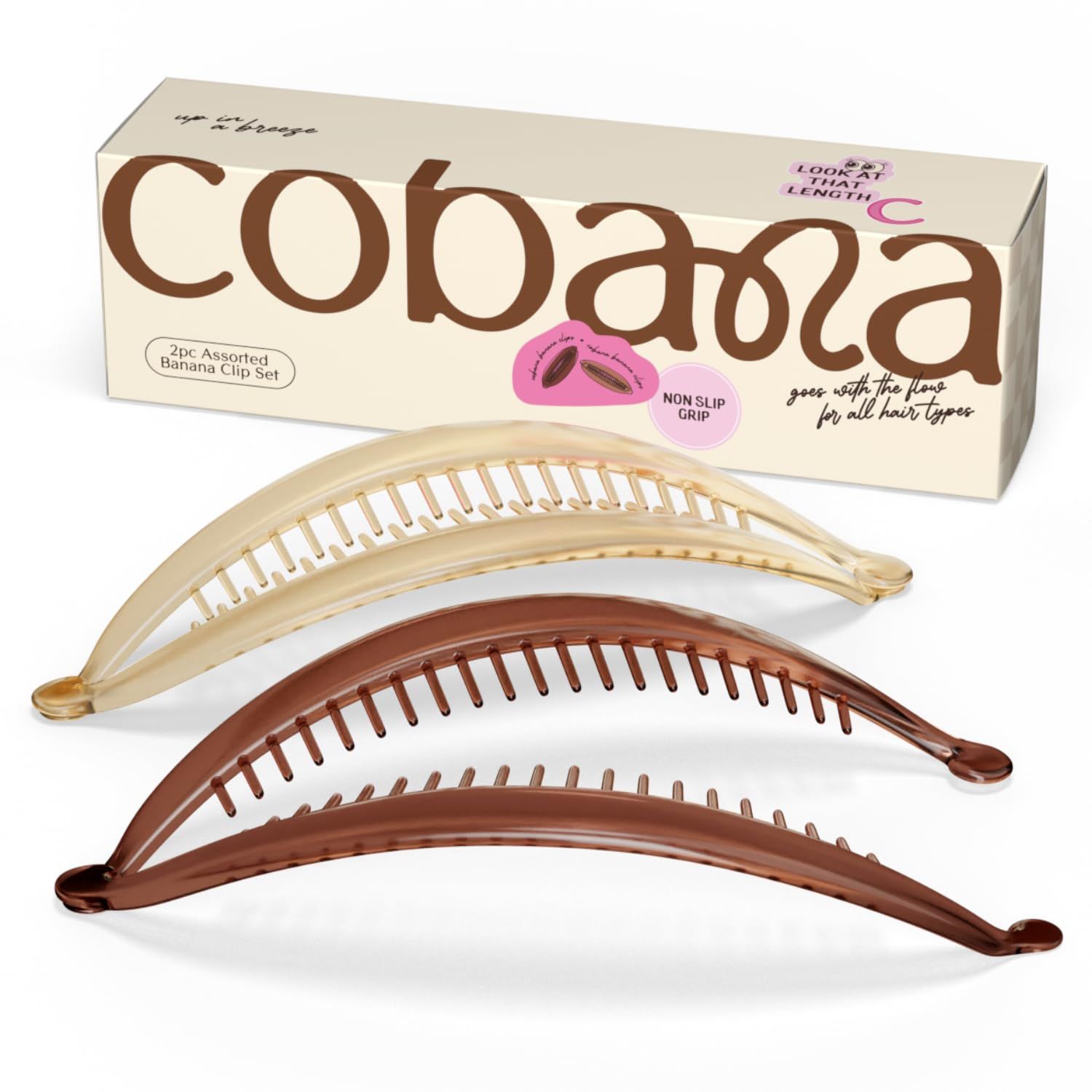 Cobana Banana Clip Hair Clips - Volumizing Hair Claw Clips & Hair Styling Accessories for Thick &... | Amazon (US)