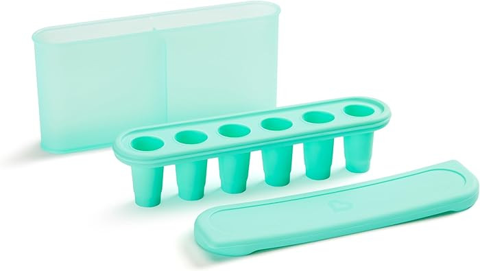 Munchkin® Silicone Baby Food Freezer Tray with Lid - Baby Popsicle Molds for Breastmilk, Fruit, ... | Amazon (US)