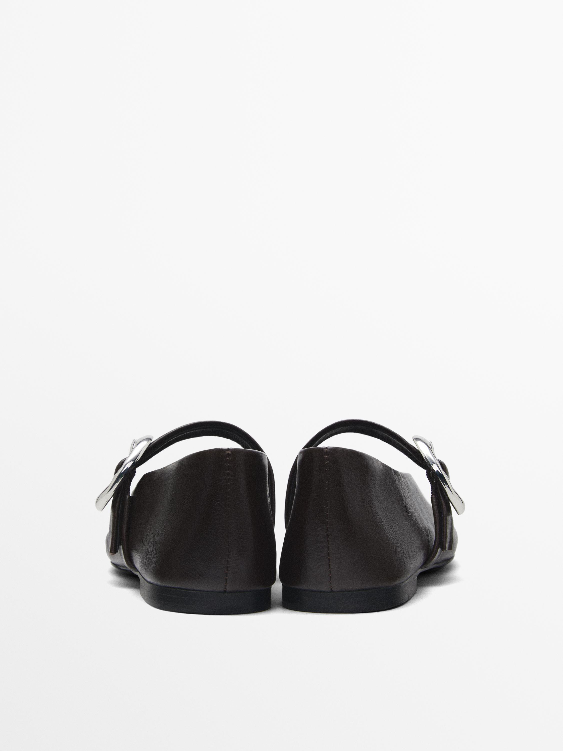 Ballet flats with metal buckle | Massimo Dutti US