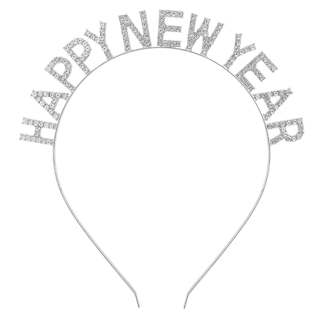Amazon.com: AOPRIE Happy New Year Headband for Women Girls New Year's Eve Party Supplies Happy Ne... | Amazon (US)