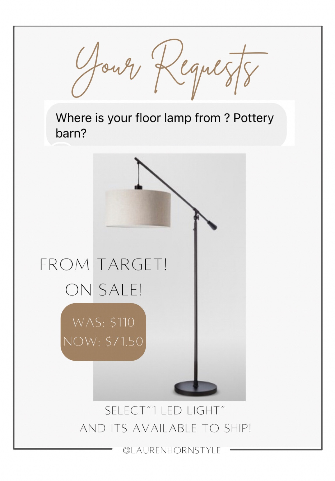 Target floor lamp

#LTKsalealert #LTKhome #LTKFind
