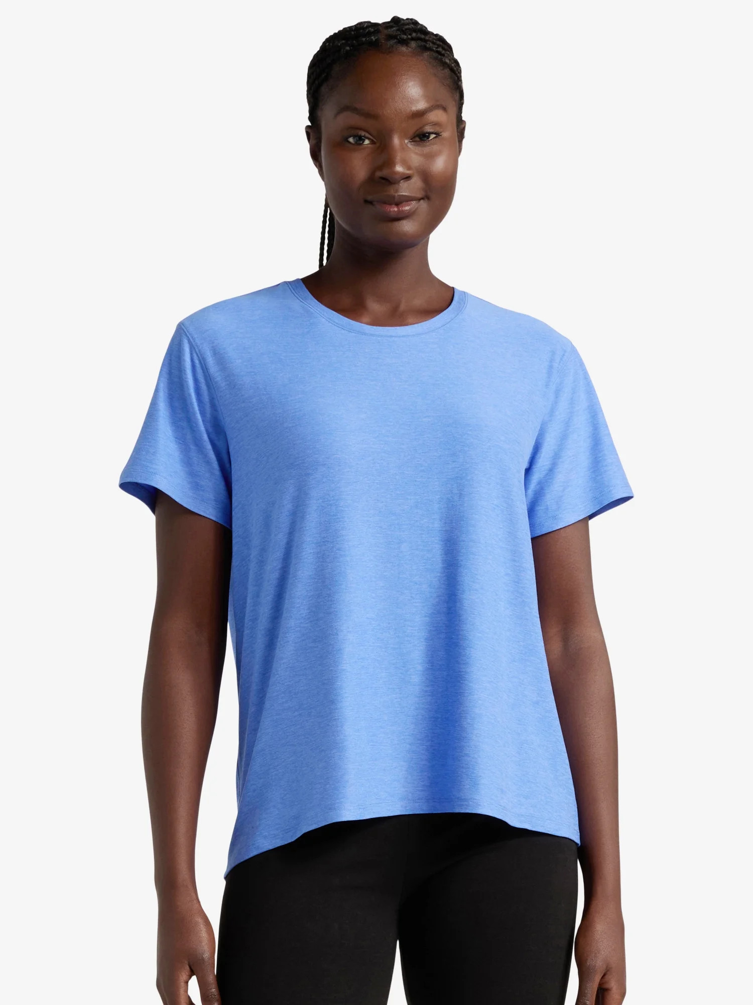 Athletic Works Women's and Women's Plus ButterCore Tee with Short Sleeves, Sizes XS-4X | Walmart (US)