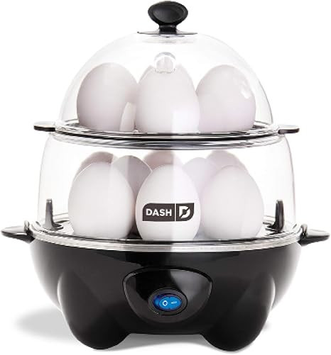 DASH Deluxe Rapid Egg Cooker for Hard Boiled, Poached, Scrambled Eggs, Omelets, Steamed Vegetable... | Amazon (US)