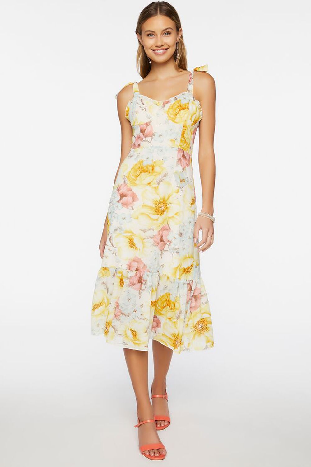 Floral Print Midi Dress | Forever 21 (US)